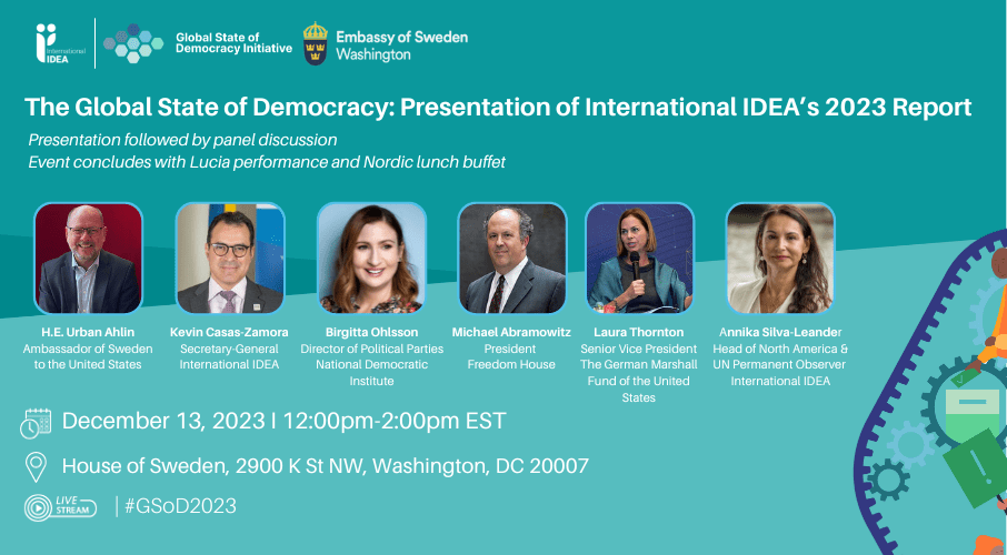 The Global State of Democracy Presentation of International IDEA's